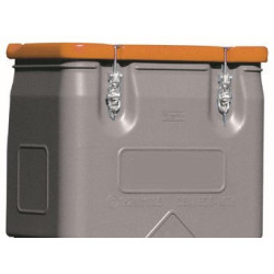 Mobil-Box 250 litres couvercle orange - 711457