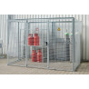 Box abri pour 32 bouteilles de gaz, 1 porte sans toit - 1011101