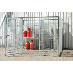 Box abri pour 78 bouteilles de gaz, 1 porte sans toit - 1011004