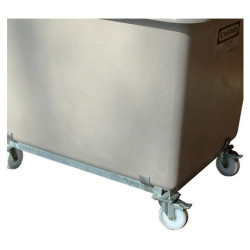 Bac PFV sur roulettes 550 litres gris - 73245