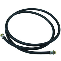 Flexible de distribution 6 mètres DN19 pour gasoil en caoutchouc avec 2 raccords filetés 1" - 77900