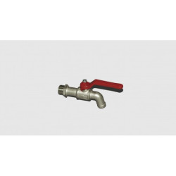 Robinet de soutirage 3/4 , laiton nickelé pour fût - 73776